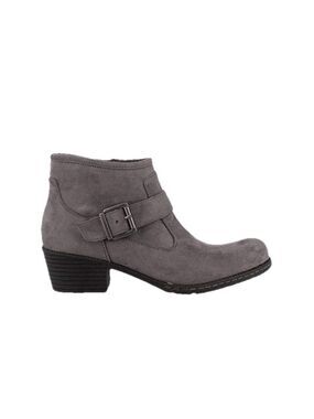 BOC Born Concept Boots Womens 8 M Ophelia Side Zip Bootie Z36060 Gray Fabric